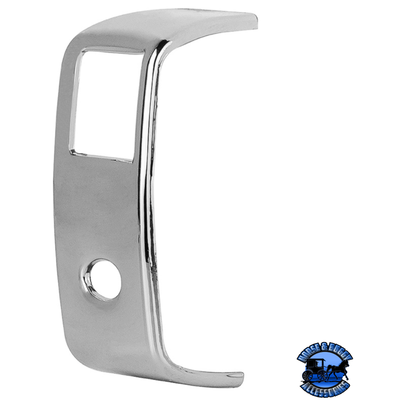 CHROME ROCKER SWITCH COVER FOR PETERBILT 579 (2013-2019) & 567 (2014-2018)- 2 OPENINGS (CARD OF 3) #41449 Switch Cover Dark Gray