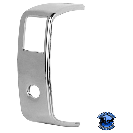 CHROME ROCKER SWITCH COVER FOR PETERBILT 579 (2013-2019) & 567 (2014-2018)- 2 OPENINGS (CARD OF 3) #41449 Switch Cover Dark Gray