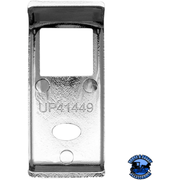 CHROME ROCKER SWITCH COVER FOR PETERBILT 579 (2013-2019) & 567 (2014-2018)- 2 OPENINGS (CARD OF 3) #41449 Switch Cover Light Gray