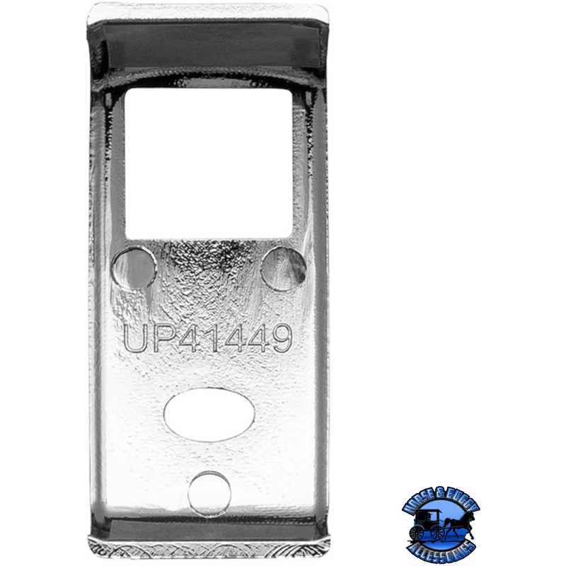 CHROME ROCKER SWITCH COVER FOR PETERBILT 579 (2013-2019) & 567 (2014-2018)- 2 OPENINGS (CARD OF 3) #41449 Switch Cover Light Gray