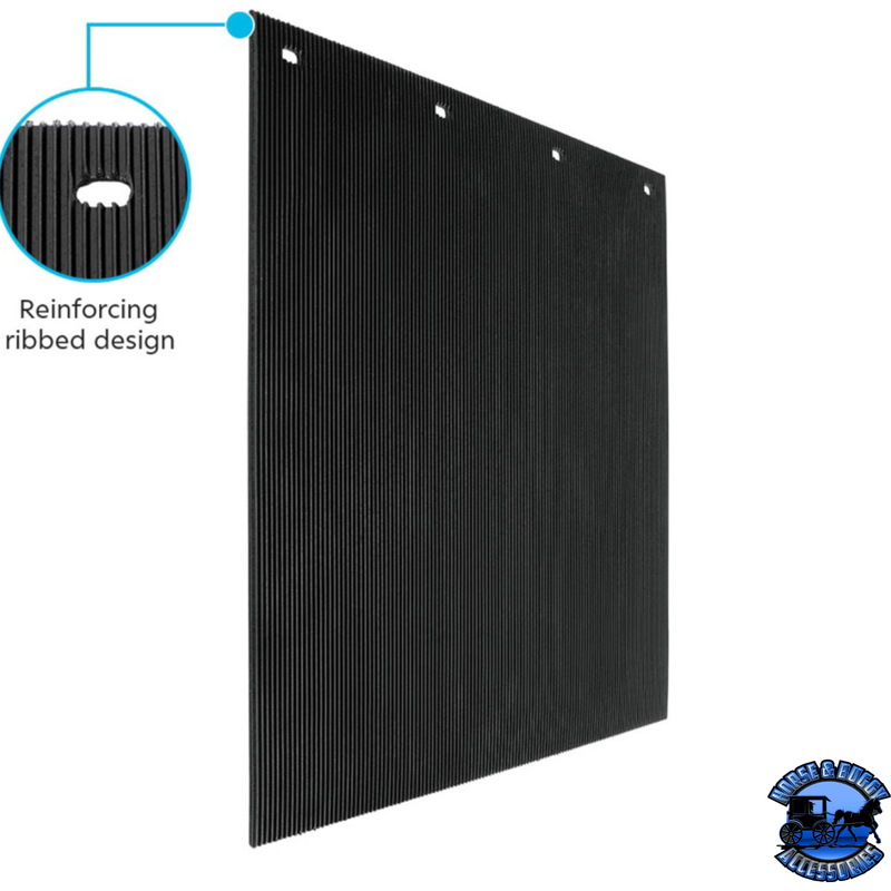 24" X 24" BLACK PROFLEX MUD FLAP (Choose Style) Mud Flap No Graphic,Freightliner Logo Dark Slate Gray