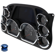 CHROME PLASTIC SPEED/TACHOMETER GAUGE BEZEL FOR PETERBILT 579 (2013-2021) & 587 (2010-2016) #41756 Speed/Tachometer Gauge Bezel Dark Slate Gray