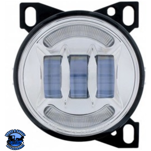 18 LED FOG LIGHT WITH LED LIGHT BAR FOR PETERBILT 579 (2012-2021), 587 (2010-2016) & KENWORTH T660 (2007-2017) (Choose Color) LED FOG LIGHT Chrome,Black Gray