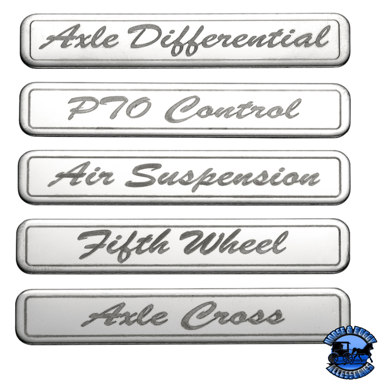 CHROME 4-ROCKER SWITCH COVER FOR PETERBILT 579 (2012-2019) & 567 (2014-2019)- 4 SWITCHES #41769 Switch Cover Light Gray