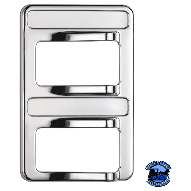 CHROME ROCKER SWITCH COVER FOR PETERBILT 579 (2012-2019) & 567 (2014-2019)- 2 SWITCHES #41767 Switch Cover Dark Slate Gray