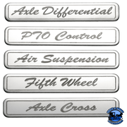 CHROME ROCKER SWITCH COVER FOR PETERBILT 579 (2012-2019) & 567 (2014-2019)- 2 SWITCHES #41767 Switch Cover Light Gray