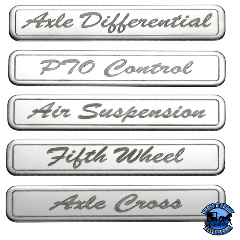 CHROME ROCKER SWITCH COVER FOR PETERBILT 579 (2012-2019) & 567 (2014-2019)- 2 SWITCHES #41767 Switch Cover Light Gray