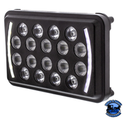 ULTRALIT - 18 High Power LED Rectangular Light With LED Position Light Bar #36449 LED Rectangular Light Dark Slate Gray