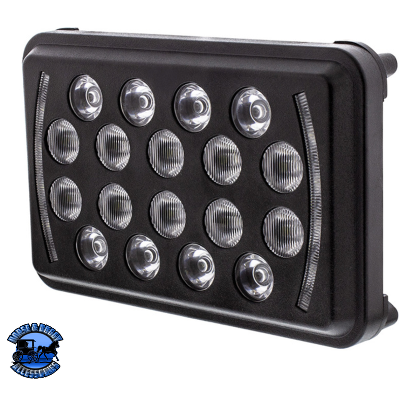 ULTRALIT - 18 High Power LED Rectangular Light With LED Position Light Bar #36449 LED Rectangular Light Dark Slate Gray