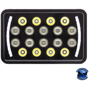ULTRALIT - 18 High Power LED Rectangular Light With LED Position Light Bar #36449 LED Rectangular Light Dark Slate Gray