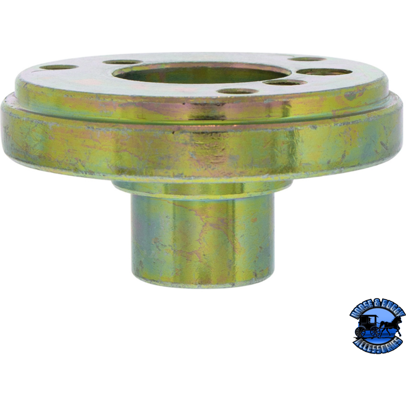 CHROME STEERING WHEEL HUB & HORN BUTTON KIT FOR PETERBILT (2006+) & KENWORTH (2003+) #88259 Steering Wheel Hub Dark Khaki