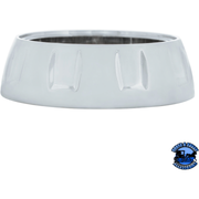 CHROME STEERING WHEEL HUB & HORN BUTTON KIT FOR PETERBILT (2006+) & KENWORTH (2003+) #88259 Steering Wheel Hub Light Gray