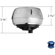 CHROME STEERING WHEEL HUB & HORN BUTTON KIT FOR PETERBILT (2006+) & KENWORTH (2003+) #88259 Steering Wheel Hub Gray