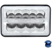 Light Gray ULTRALIT - 9 HIGH POWER LED 4" X 6" RECTANGULAR LIGHT WITH WHITE POSITION LIGHT BAR #34125 High Power LED