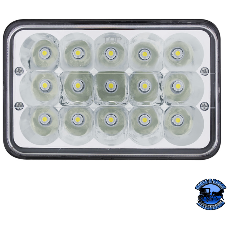 ULTRALIT - 15 HIGH POWER LED RECTANGULAR LIGHT #34124 High Power LED Gray