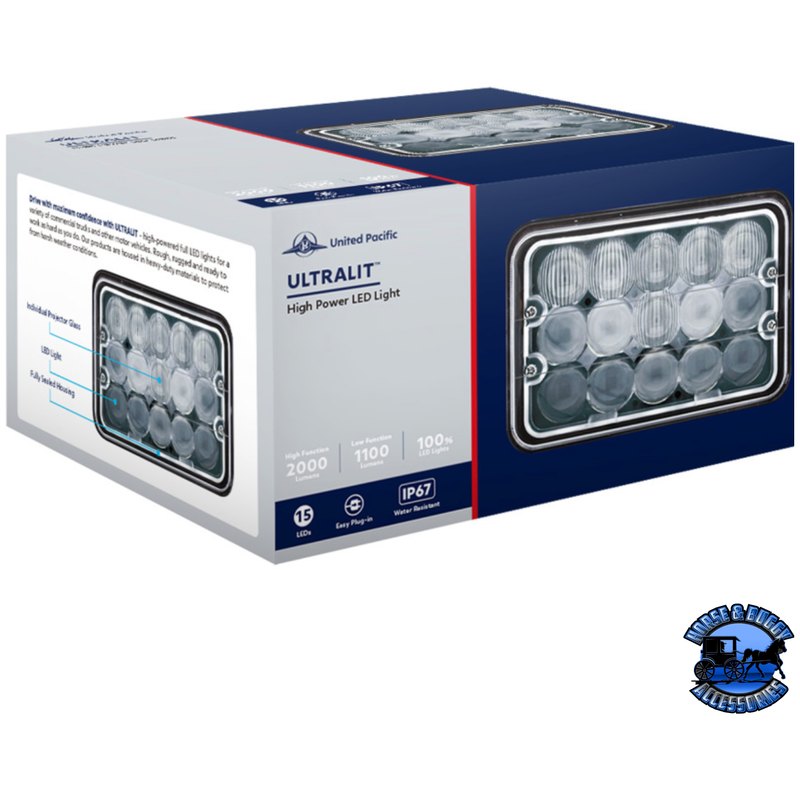 ULTRALIT - 15 HIGH POWER LED PROJECTOR RECTANGULAR LIGHT #34123 High Power LED Dark Slate Gray