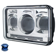 ULTRALIT - 11 HIGH POWER LED 4" X 6" PROJECTION HEADLIGHT (Choose High or Low) LED Headlight Low Beam,High Beam Dark Slate Gray