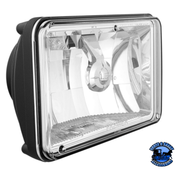 ULTRALIT - SINGLE HIGH POWER CREE LED 4" X 6" HEADLIGHT (Choose High or Low) LED Headlight Low,High Light Gray