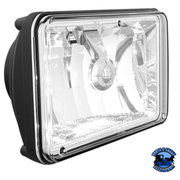 ULTRALIT - SINGLE HIGH POWER CREE LED 4" X 6" HEADLIGHT (Choose High or Low) LED Headlight Low,High Dark Slate Gray