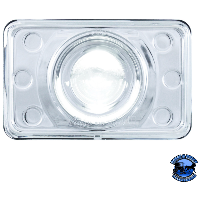 ULTRALIT - 4" X 6" CRYSTAL PROJECTION HEADLIGHT (Choose High or Low) HEADLIGHT Low Light Gray