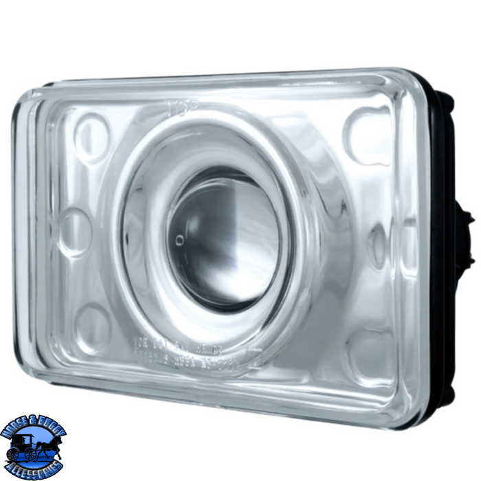 Gray ULTRALIT - 4" X 6" CRYSTAL PROJECTION HEADLIGHT (Choose High or Low) HEADLIGHT Low,High