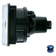 ULTRALIT - 4" X 6" CRYSTAL PROJECTION HEADLIGHT (Choose High or Low) HEADLIGHT Low,High Light Gray