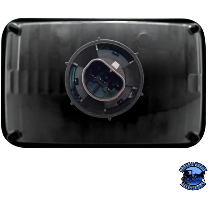 ULTRALIT - 4" X 6" CRYSTAL RECTANGULAR HEADLIGHT, GLASS LENS (Choose High or Low) HEADLIGHT High and Low,High Dark Slate Gray