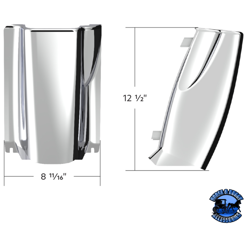 MID STEERING COLUMN COVER FOR PETERBILT 389 (2008-2022), 388/386 (2006-2015), & 379/378 (2006-2007) #41231 Lower Steering Column Cover Light Gray