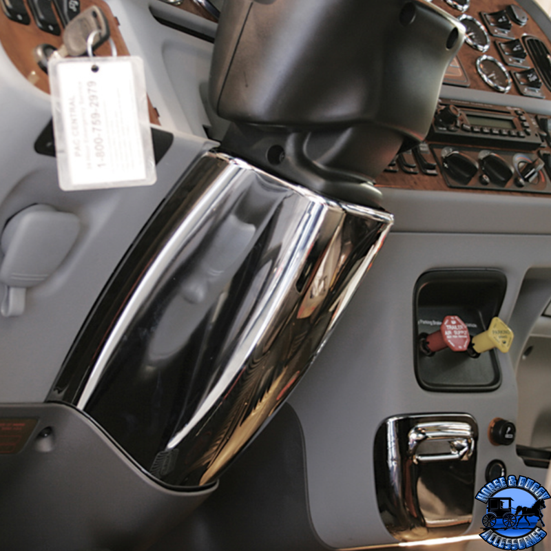 MID STEERING COLUMN COVER FOR PETERBILT 389 (2008-2022), 388/386 (2006-2015), & 379/378 (2006-2007) #41231 Lower Steering Column Cover Dark Slate Gray