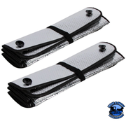 WINDSHIELD SUNSHADE FOR PETERBILT 389 (2008-2019), 388 (2008-2015), 386 (2005-2015), & 384 (2007-2014) #98992 Windshield Sunshade Black