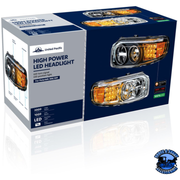 LED HEADLIGHT WITH LED TURN & POSITION LIGHT BAR FOR PETERBILT 388 (2008-2015) & 389 (2008-2023) (Choose Color) (Choose Side) HEADLIGHT Chrome / Driver's Side,Chrome / Passenger's Side,Black / Driver's Side,Black / Passenger's Side Light Gray