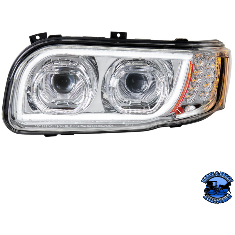 HIGH POWER LED HEADLIGHT WITH 16 LED TURN & 57 LED BAR FOR 2008