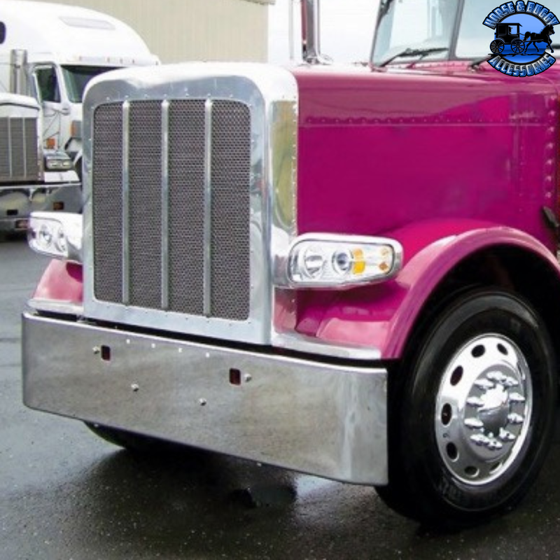 SEQUENTIAL 14 AMBER LED FRONT FENDER COVER FOR PETERBILT 388 (2008-2015) & 389 (2008-2023) (Choose Lens Color) (Choose Side) Fender Amber / Driver's Side,Amber / Passenger's Side,Clear / Driver's Side,Clear / Passenger's Side Light Slate Gray