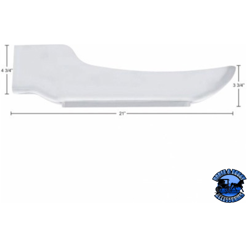 SEQUENTIAL 14 AMBER LED FRONT FENDER COVER FOR PETERBILT 388 (2008-2015) & 389 (2008-2023) (Choose Lens Color) (Choose Side) Fender Amber / Driver's Side,Amber / Passenger's Side,Clear / Driver's Side,Clear / Passenger's Side Light Gray