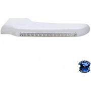 SEQUENTIAL 14 AMBER LED FRONT FENDER COVER FOR PETERBILT 388 (2008-2015) & 389 (2008-2023) (Choose Lens Color) (Choose Side) Fender Clear / Driver's Side Light Gray