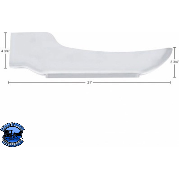 Light Gray 19 AMBER LED FRONT FENDER COVER FOR PETERBILT 388 (2008-2015) & 389 (2008-2023) (Choose Lens Color) (Choose Side) FENDER Clear / Driver's Side,Clear / Passenger's Side,Amber / Driver's Side,Amber / Passenger's Side