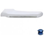 19 AMBER LED FRONT FENDER COVER FOR PETERBILT 388 (2008-2015) & 389 (2008-2023) (Choose Lens Color) (Choose Side) FENDER Clear / Driver's Side Light Gray