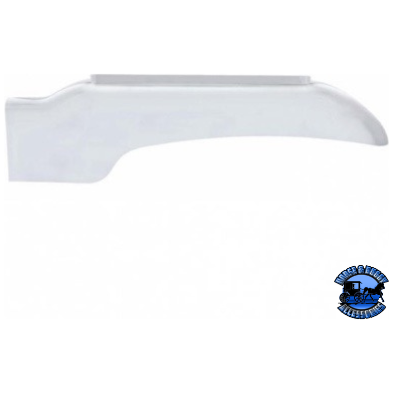 FRONT FENDER COVER WITH LED CUTOUT FOR PETERBILT 388 (2008-2015) & 389 (2008-2023) (Choose Side) FENDER Driver's Side,Passenger's Side Light Gray