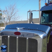 430 STAINLESS STEEL BUG SHIELD FOR PETERBILT 388 (2008-2015), 389 (2008-2023) & HEAVY HAUL 367 (2008-2015) #29003 BUG SHIELD Dim Gray