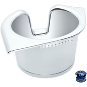 CHROME PLASTIC CUP HOLDER FOR PETERBILT 389 (2008+) & 386/379/378/335/330 (2006+) #41119 Cup Holder Light Gray