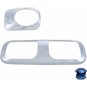 CHROME DOME LIGHT COVER FOR PETERBILT 389 (2008+), 388 (2008-2014), 387 (2006-2010), 386/384 (2006-2016) #41734 Dome Light Cover Light Gray