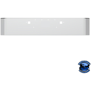 SS CLAD ALUMINUM BUMPER FOR 2008-2023 PETERBILT 389 - CURVED ENDS #20840 BUMPER Light Gray