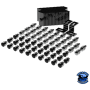 ALUMINUM BILLET STYLE GRILLE INSERT WITH HORIZONTAL BARS FOR PETERBILT 389 #21050 Grille Dark Slate Gray