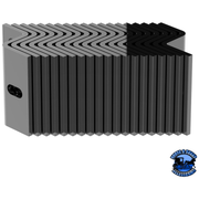 ALUMINUM BILLET STYLE GRILLE INSERT WITH HORIZONTAL BARS FOR PETERBILT 389 #21050 Grille Dark Slate Gray