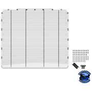 ALUMINUM BILLET STYLE GRILLE INSERT WITH HORIZONTAL BARS FOR PETERBILT 389 #21050 Grille Light Gray