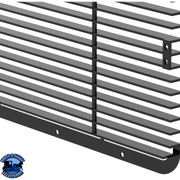 ALUMINUM BILLET STYLE GRILLE INSERT WITH HORIZONTAL BARS FOR PETERBILT 389 #21050 Grille Dim Gray
