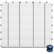 ALUMINUM BILLET STYLE GRILLE INSERT WITH HORIZONTAL BARS FOR PETERBILT 389 #21050 Grille Gray