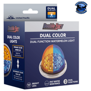17 LED WATERMELON DUAL FUNCTION DOUBLE FURY LIGHT FLUSH MOUNT KIT WITH LOW PROFILE SS BEZEL (Choose Color) WATERMELON Amber / Blue,Amber / Green,Amber / Red,Amber / White,Red / Blue,Red / Green,Red / White Dark Slate Gray