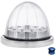 17 LED WATERMELON DUAL FUNCTION DOUBLE FURY LIGHT FLUSH MOUNT KIT WITH LOW PROFILE SS BEZEL (Choose Color) WATERMELON Amber / Blue,Amber / Green,Amber / Red,Amber / White,Red / Blue,Red / Green,Red / White Light Gray