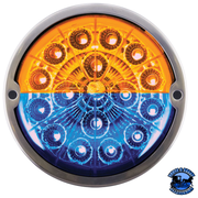 17 LED WATERMELON DUAL FUNCTION DOUBLE FURY LIGHT FLUSH MOUNT KIT WITH LOW PROFILE SS BEZEL (Choose Color) WATERMELON Amber / Blue,Amber / Green,Amber / Red,Amber / White,Red / Blue,Red / Green,Red / White Dark Slate Blue